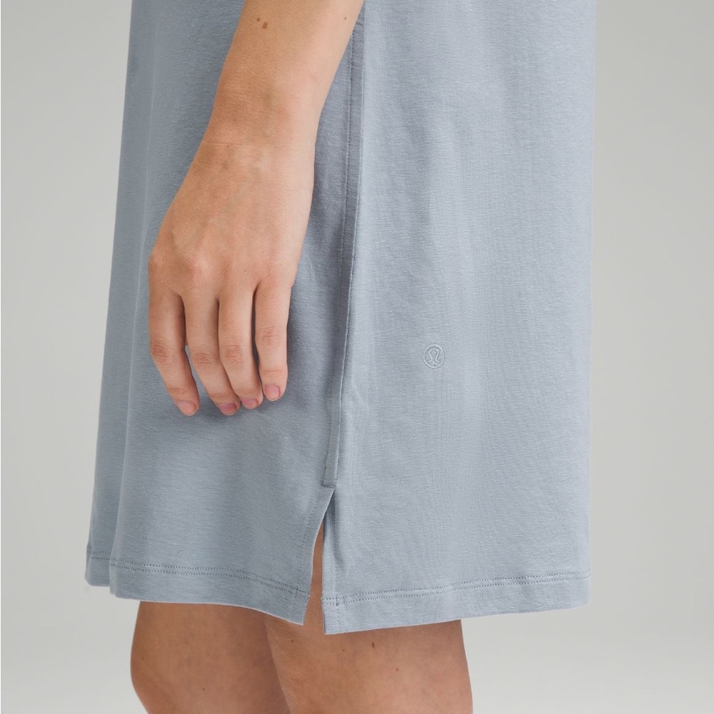 Classic-Fit Cotton-Blend T-Shirt Dress - Picture 4 of 8